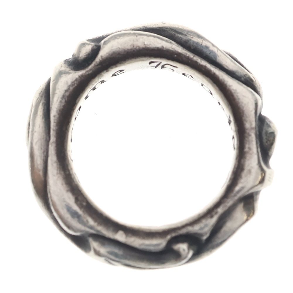 Chrome Hearts Scrl Band Scroll Silver Ring — view 6