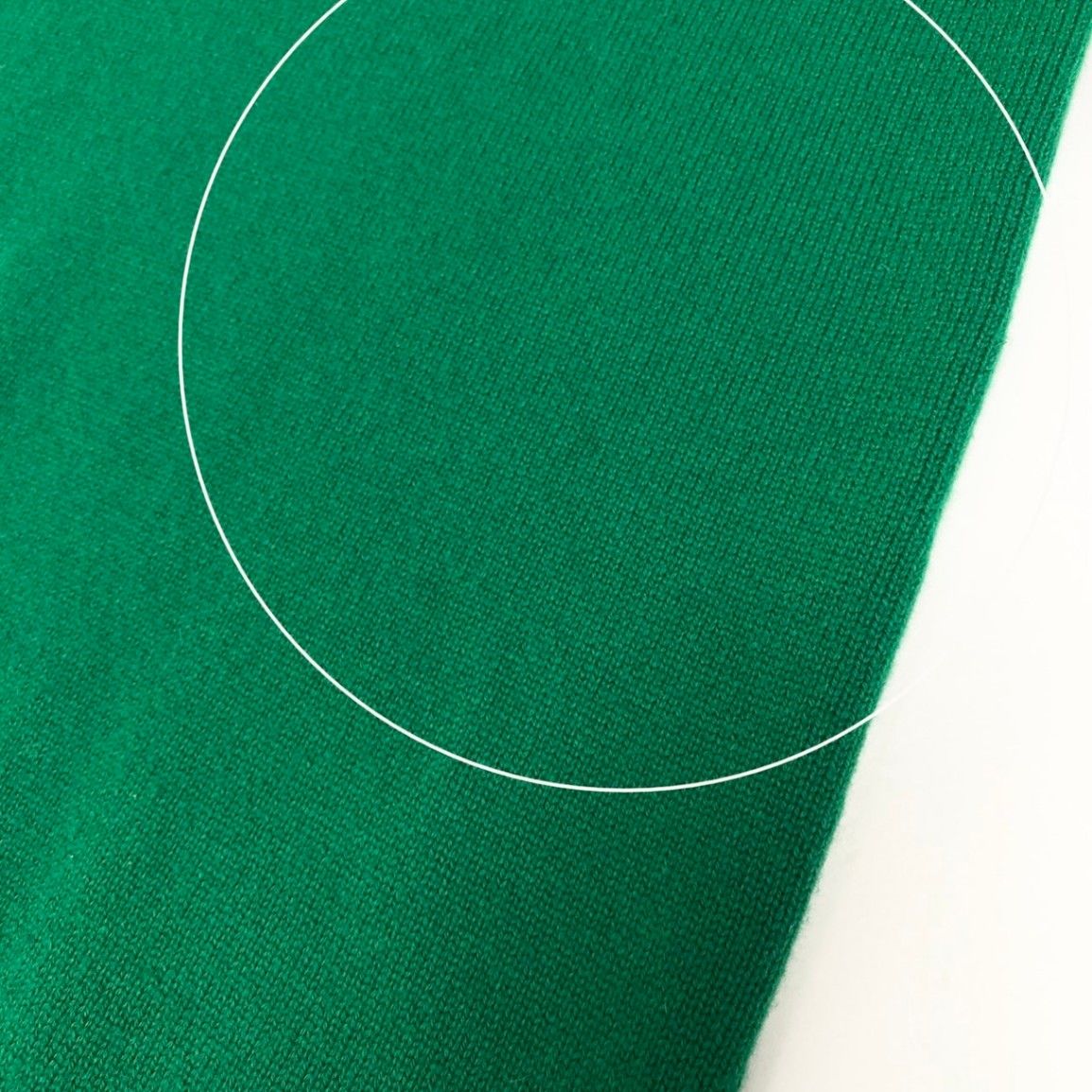 Hermes Front Cashmere Knit Dress Logo 40 Green — view 9
