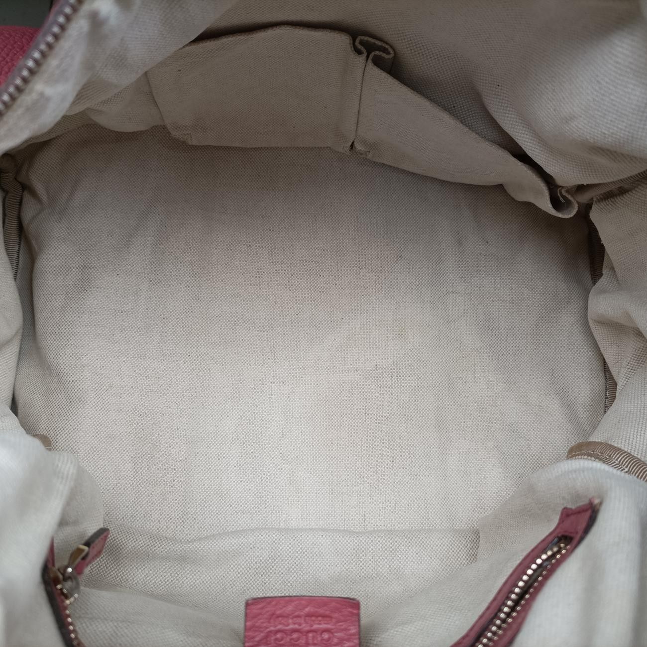 Gucci Sherry Line Pink Multicolor Leather Messenger Bag — view 9