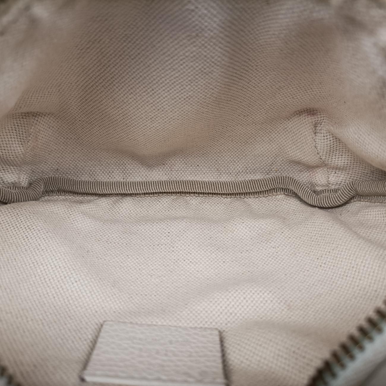 Gucci Print White Leather Handbag — view 9