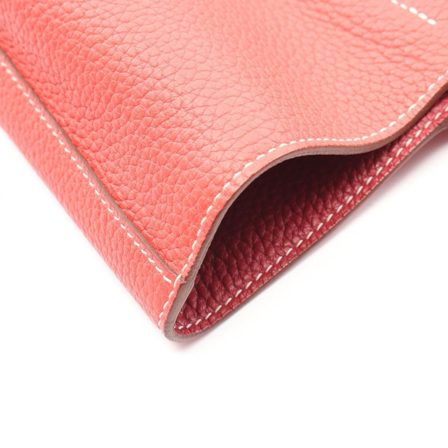 Hermes Tote Double Sens 45 Reversible Bougainvillea Ruby Leather — view 9