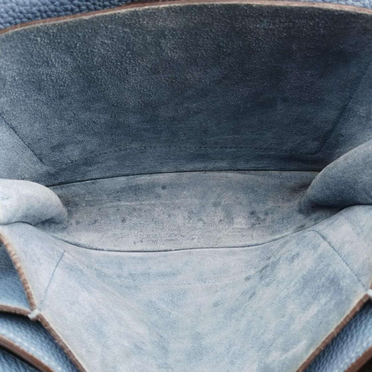 Gucci Bright Bit Blue Leather Messenger Bag — view 9