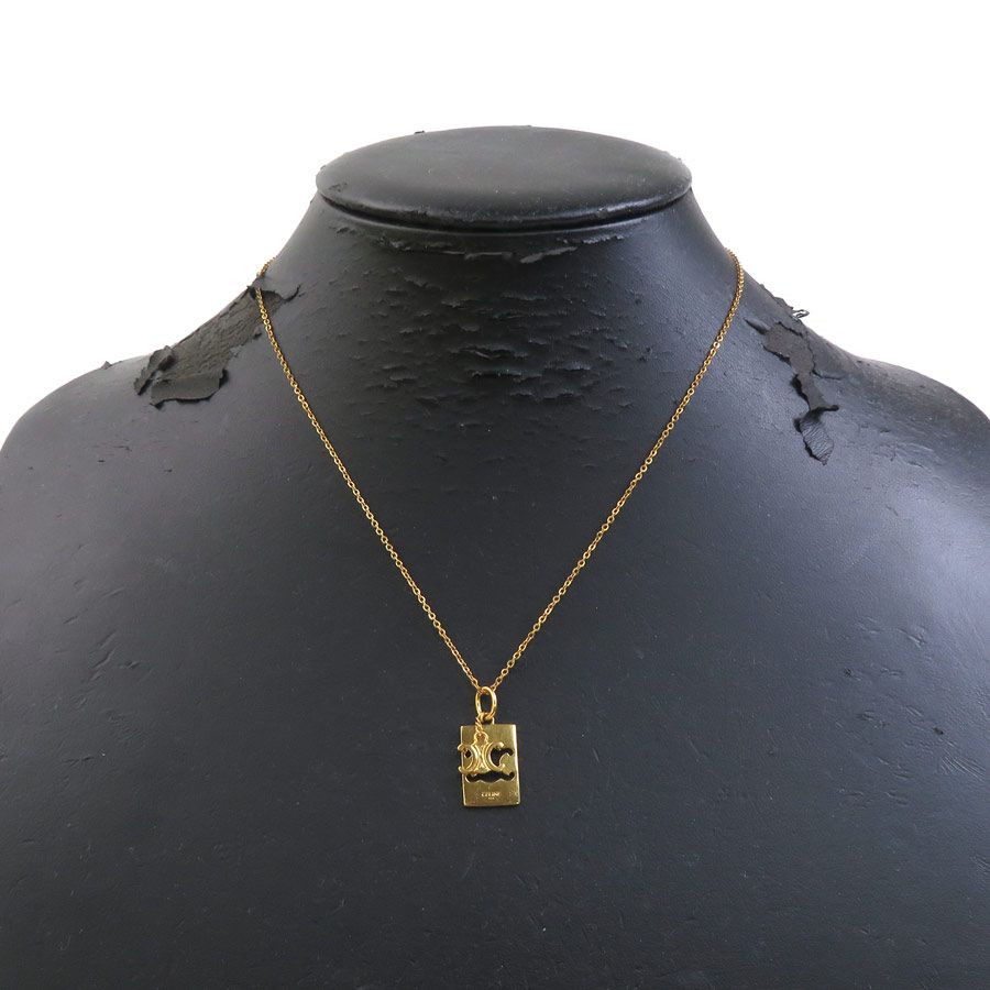 Celine Necklace Triomphe Gold — view 8