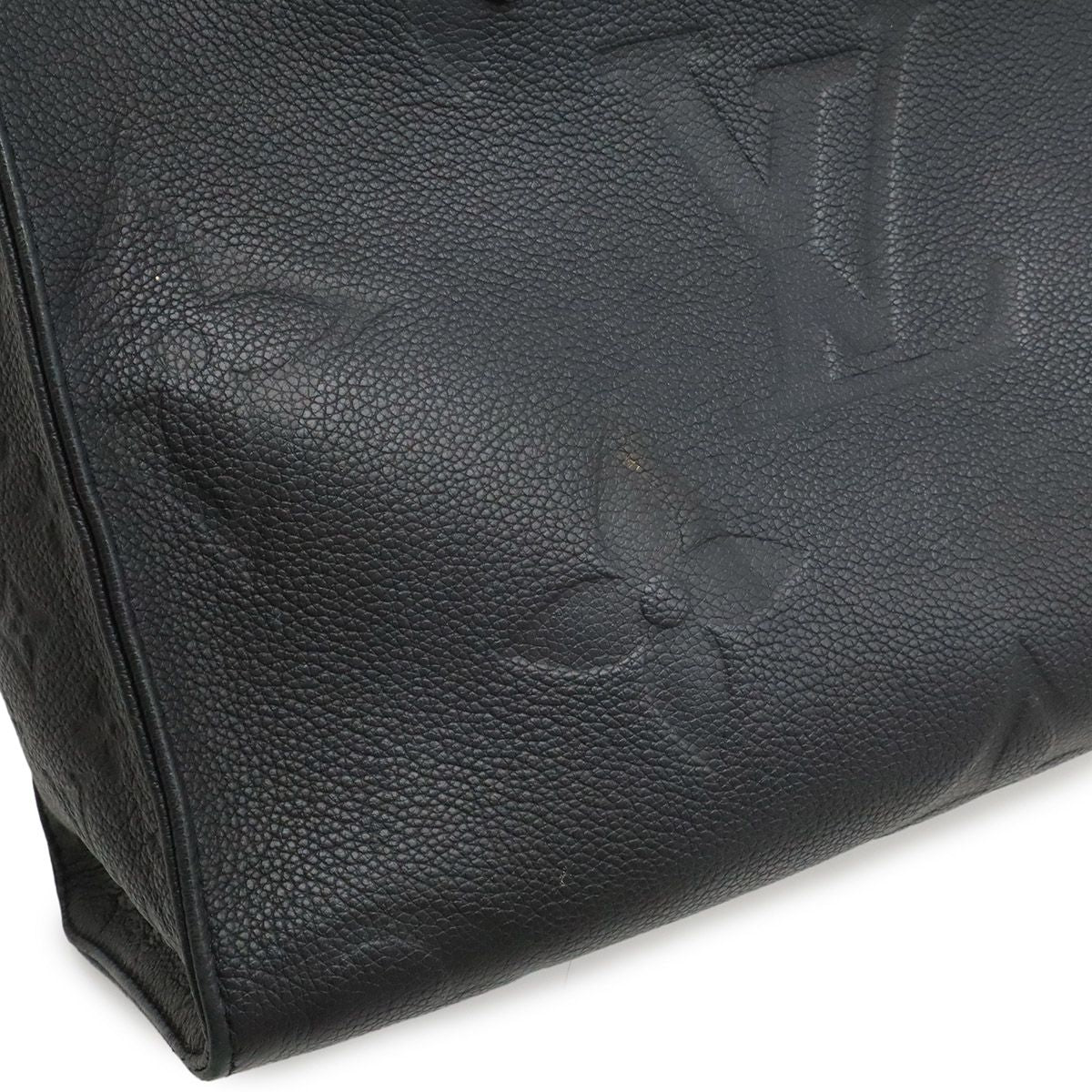 Louis Vuitton Monogram Empreinte On The Go MM Tote 2-Way Shoulder Noir Black — view 9