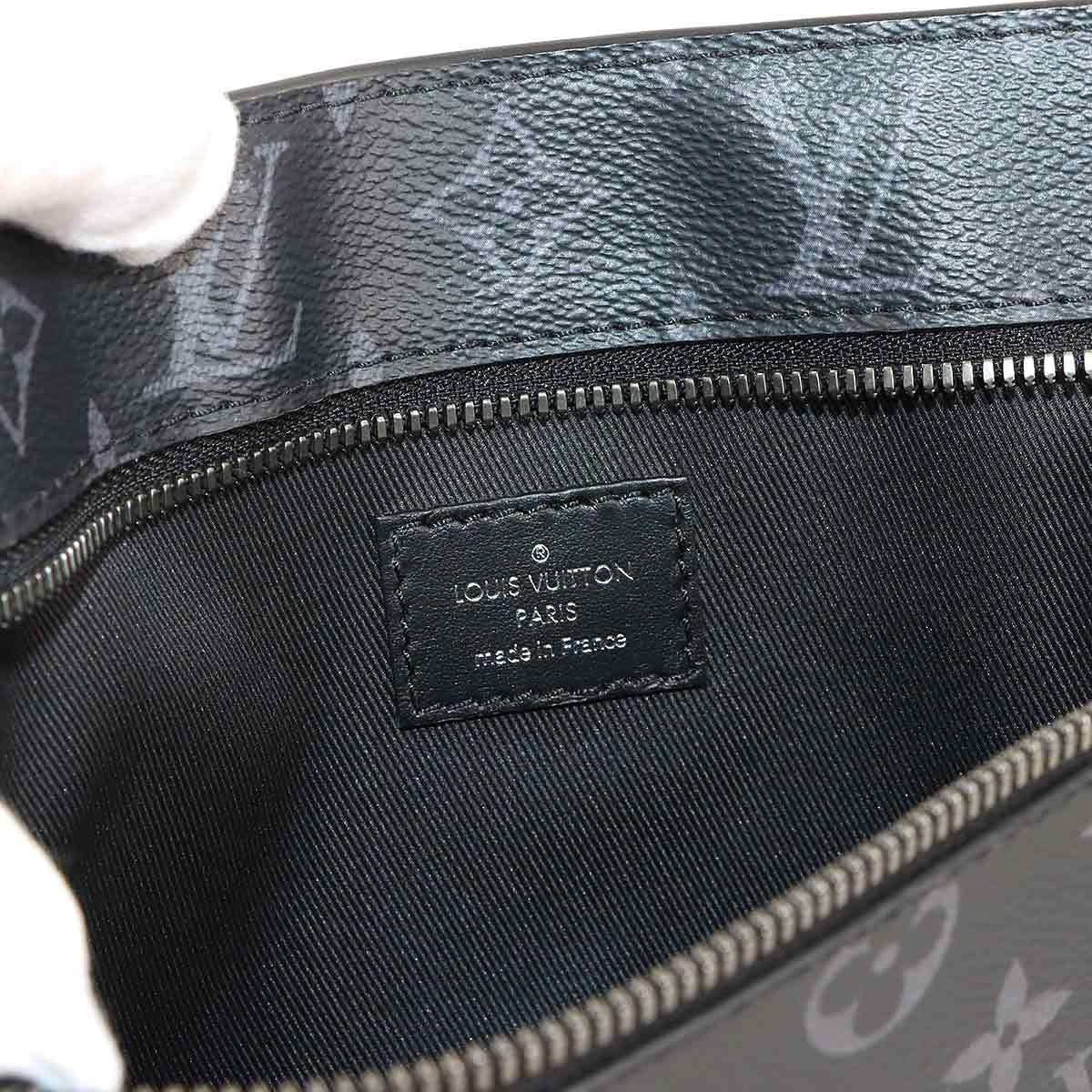 Louis Vuitton Monogram Eclipse Grand Sac Tote Black Silver — view 9