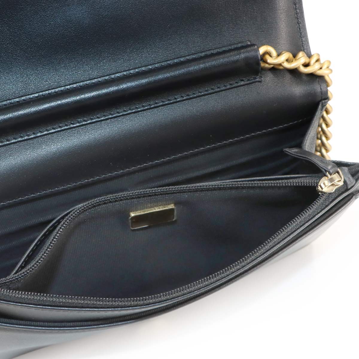 Chanel Chain Wallet Caviar Leather Black — view 9
