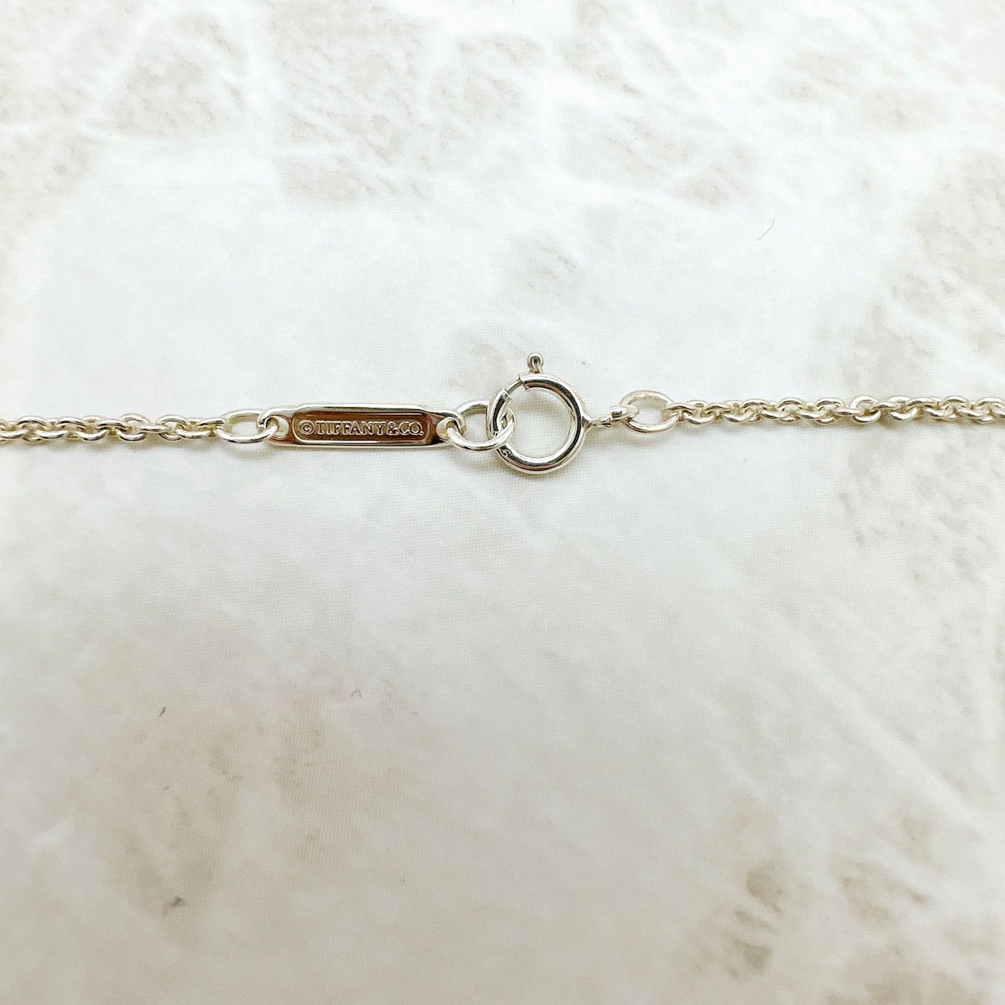 Tiffany & Co Atlas Cube Silver Necklace 40 cm — view 7