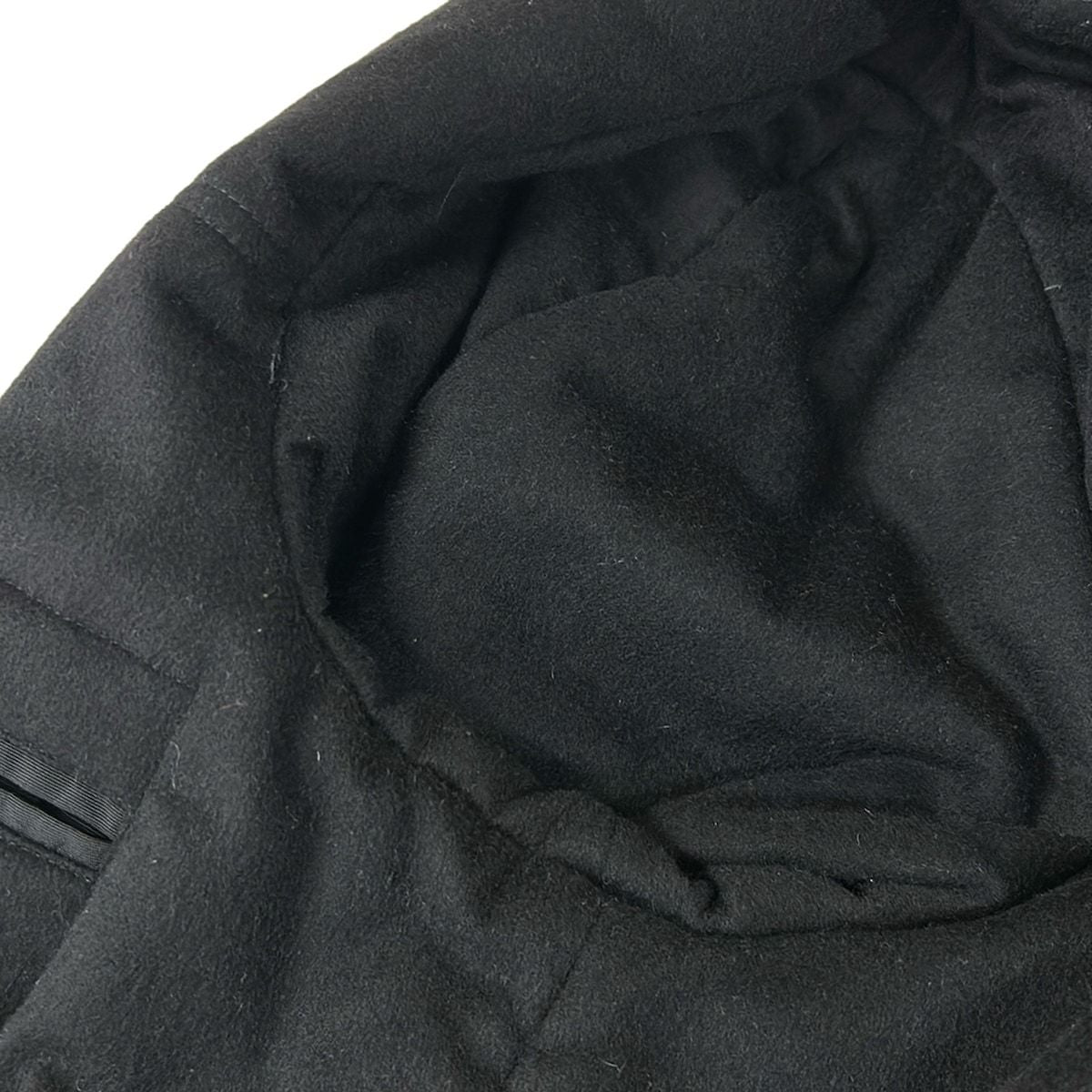 Hermes Duffle Coat 48 L Black Long Sleeve Hood Detachable Autumn Winter Lining — view 9