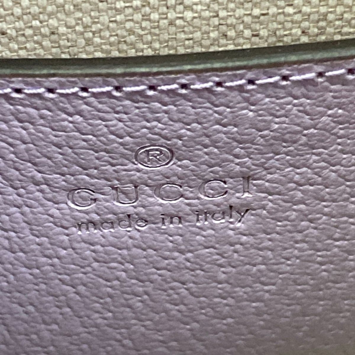 Gucci Tote Jumbo GG Light Purple Beige Leather — view 9