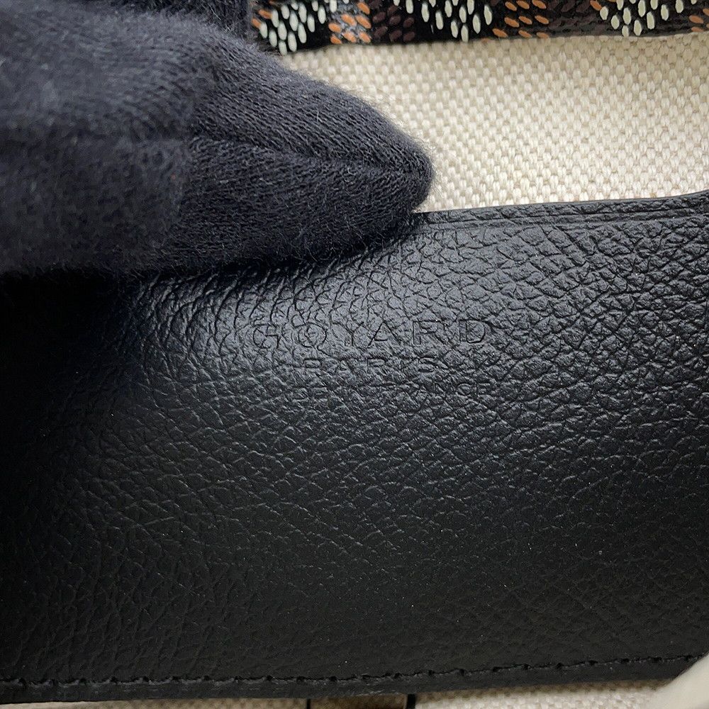 Goyard Shoulder Bag Plumet Pouch Wallet Leather Black — view 9