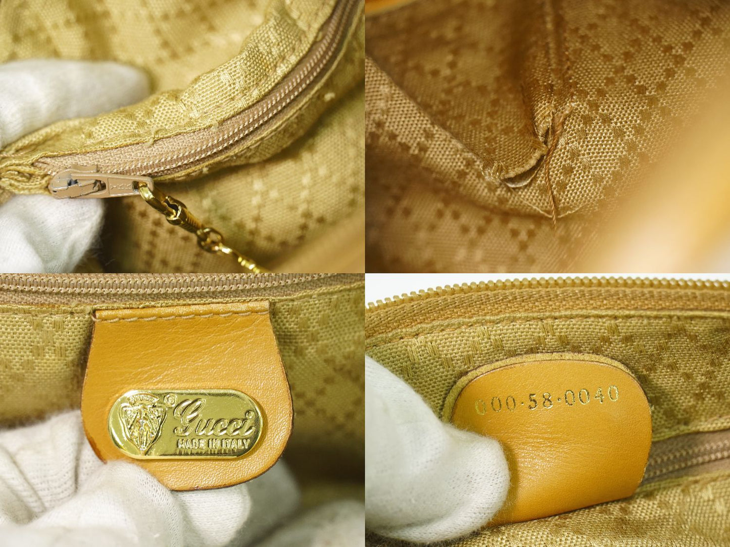 Gucci Micro GG Mini Boston Bag Beige — view 9