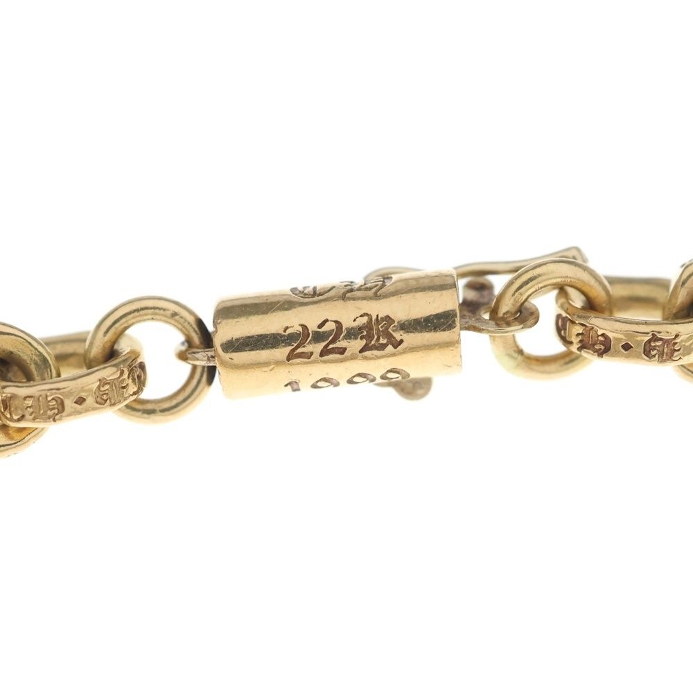 Chrome Hearts 22k Paper Chain Bracelet Gold — view 6