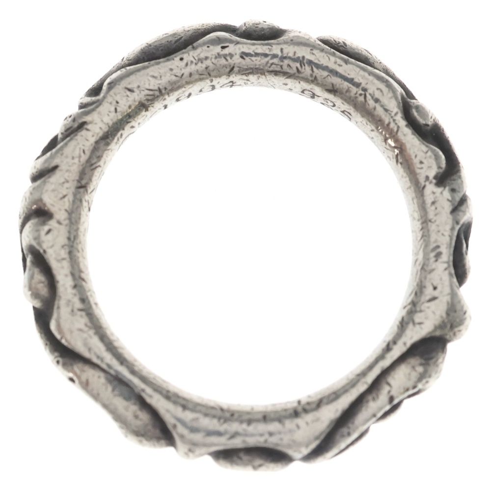 Chrome Hearts Scrl Band Scroll Ring Silver — view 6