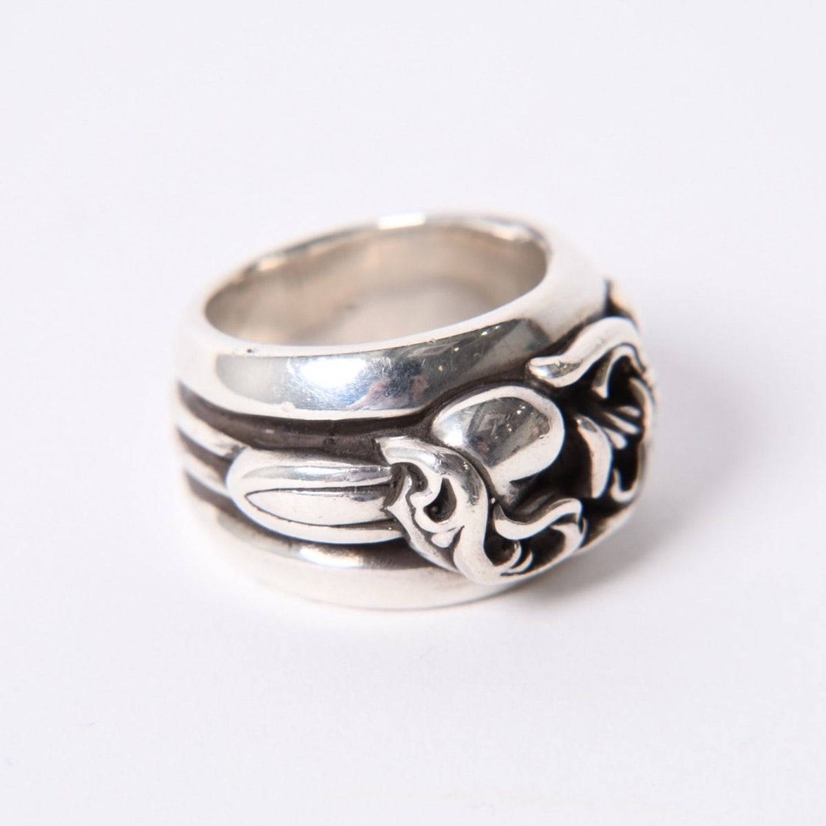 Chrome Hearts Dagger Heart Ring 925 Sterling Silver — view 8