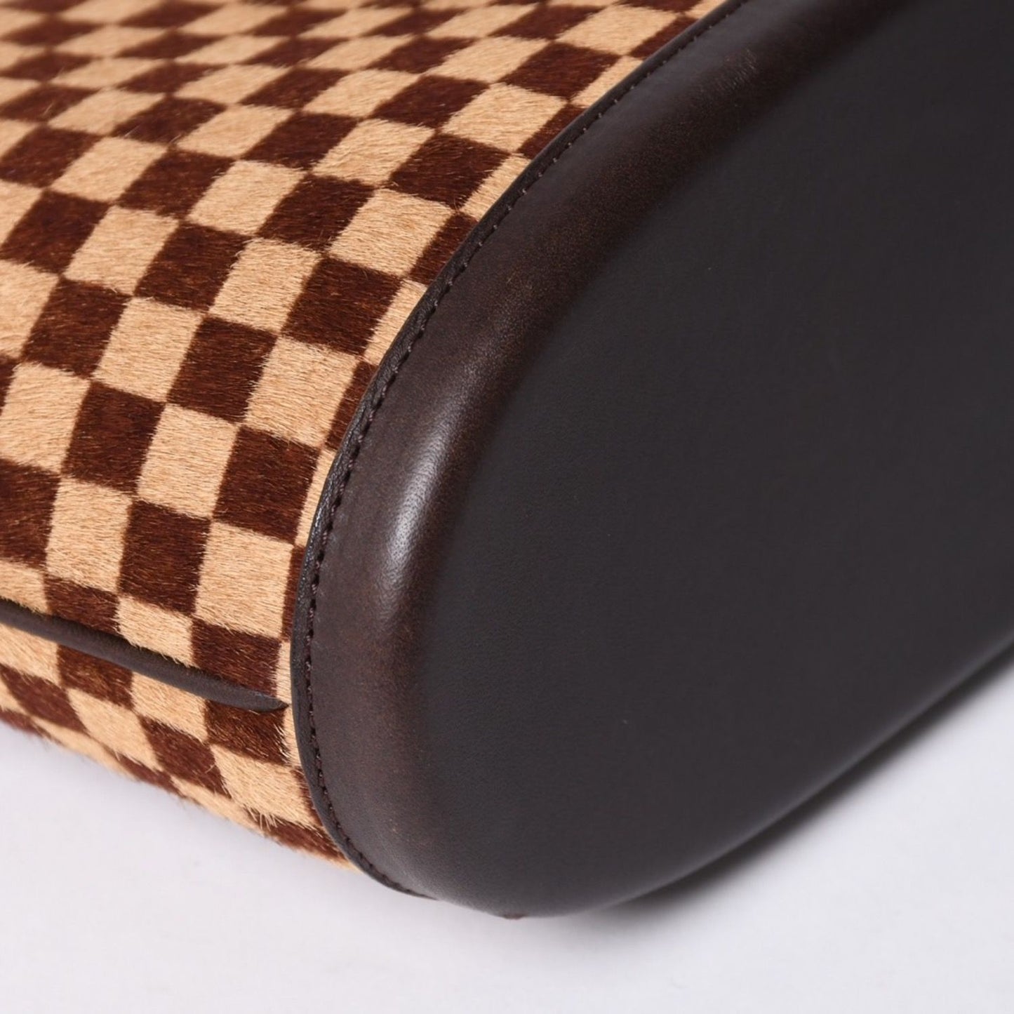 Louis Vuitton Damier Sauvage Impala Handbag Calf Hair Leather Gold — view 8