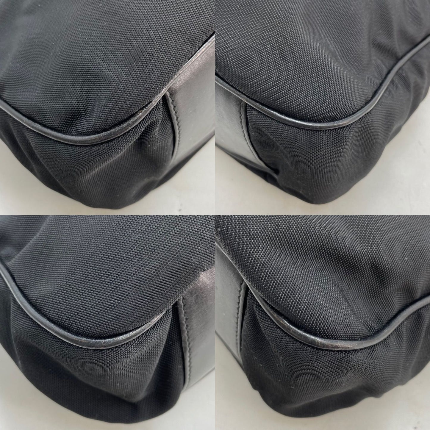 Gucci Handbag Shoulder Nylon Black Bamboo Travel — view 9