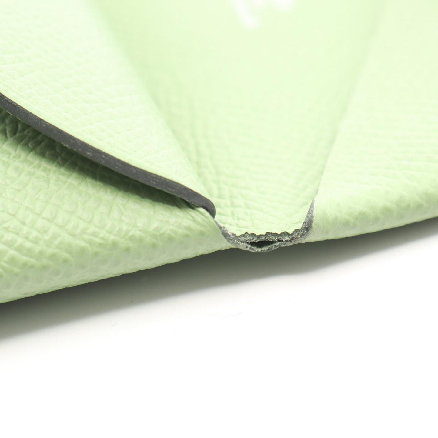 Hermes Coin Case Calvi Duo Vert Cricket Leather — view 9