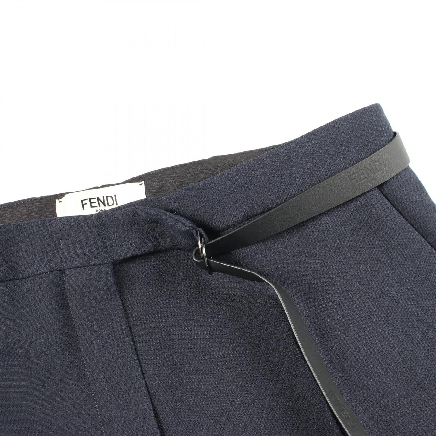 Fendi Pants Belted Trousers Wool — view 8