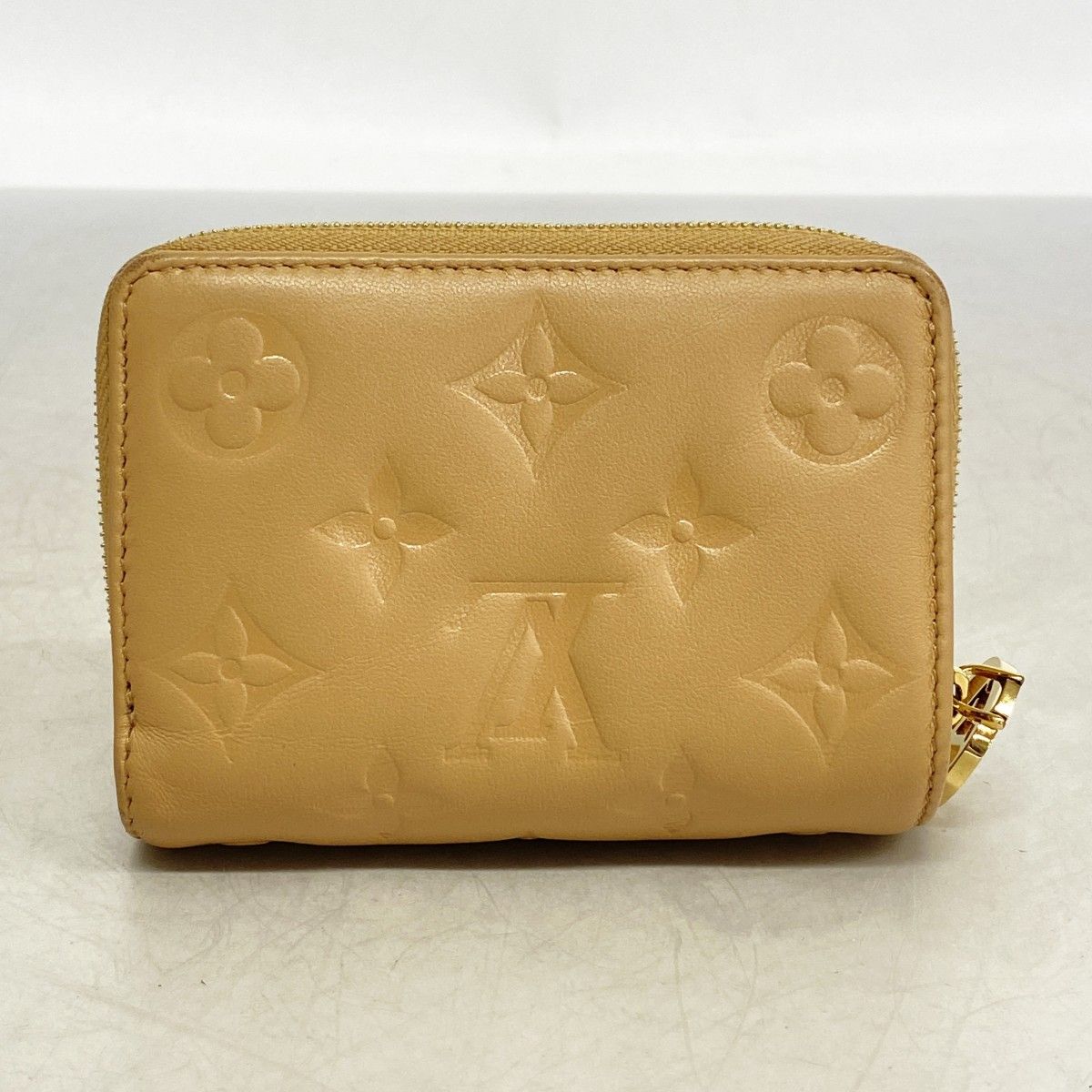 Louis Vuitton Wallet Monogram Embossed Portefeuille Lou Camel — view 8