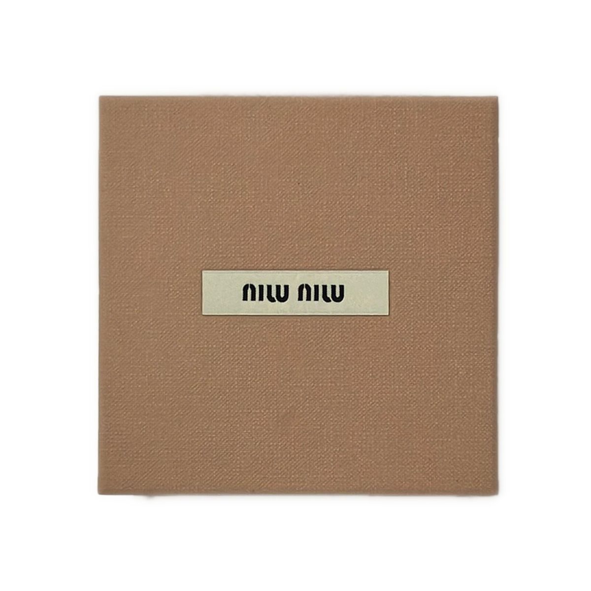 Miu Miu Key Holder Leather Trick Dark Brown Beige — view 5