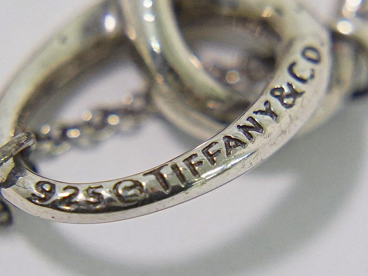 Tiffany & Co Double Loop 925 Necklace Pendant Silver — view 9