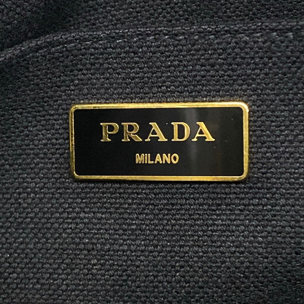 Prada Tote Canapa Black White — view 9