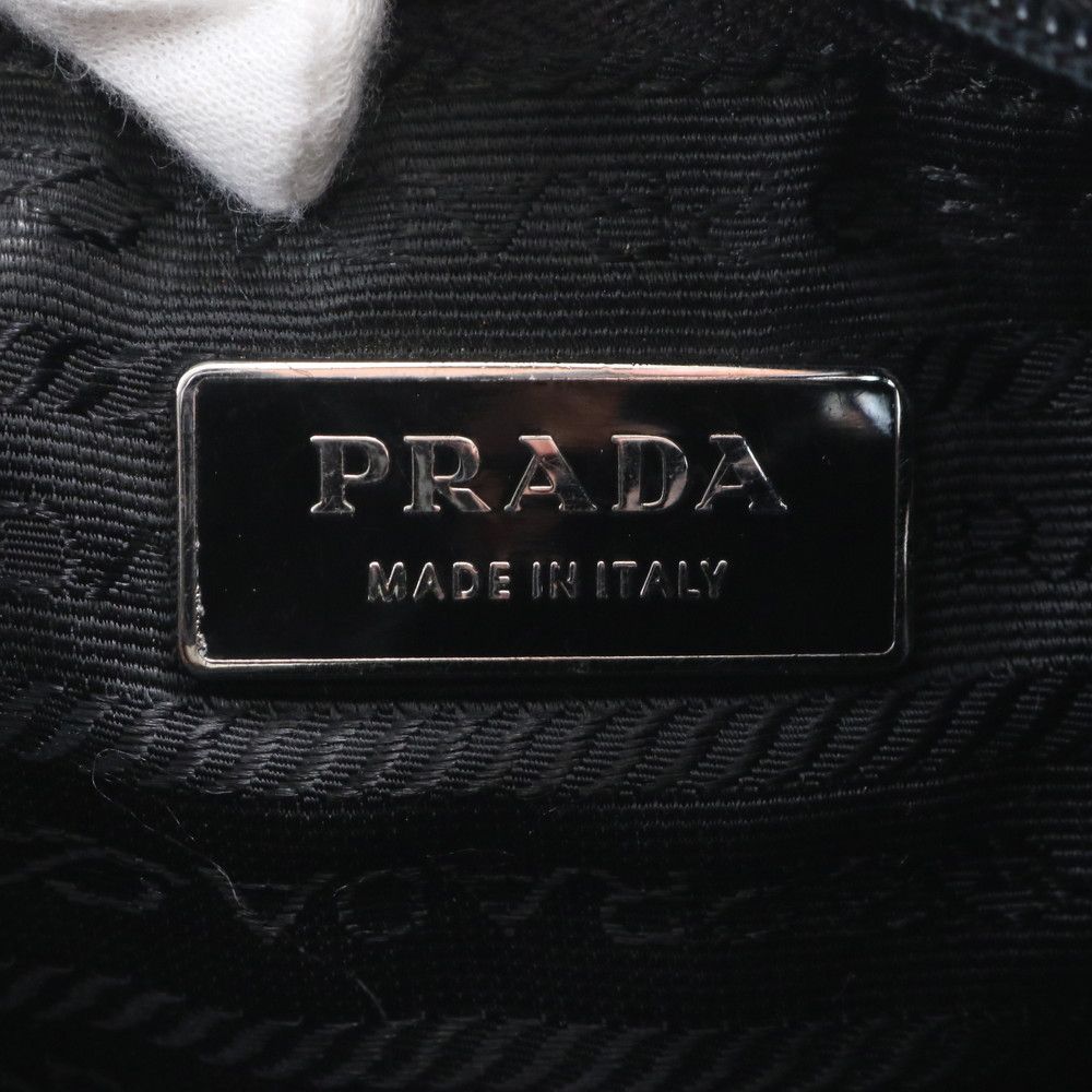 Prada Tessuto Nylon Triangle Logo Shoulder Bag Crossbody Messenger Business — view 9