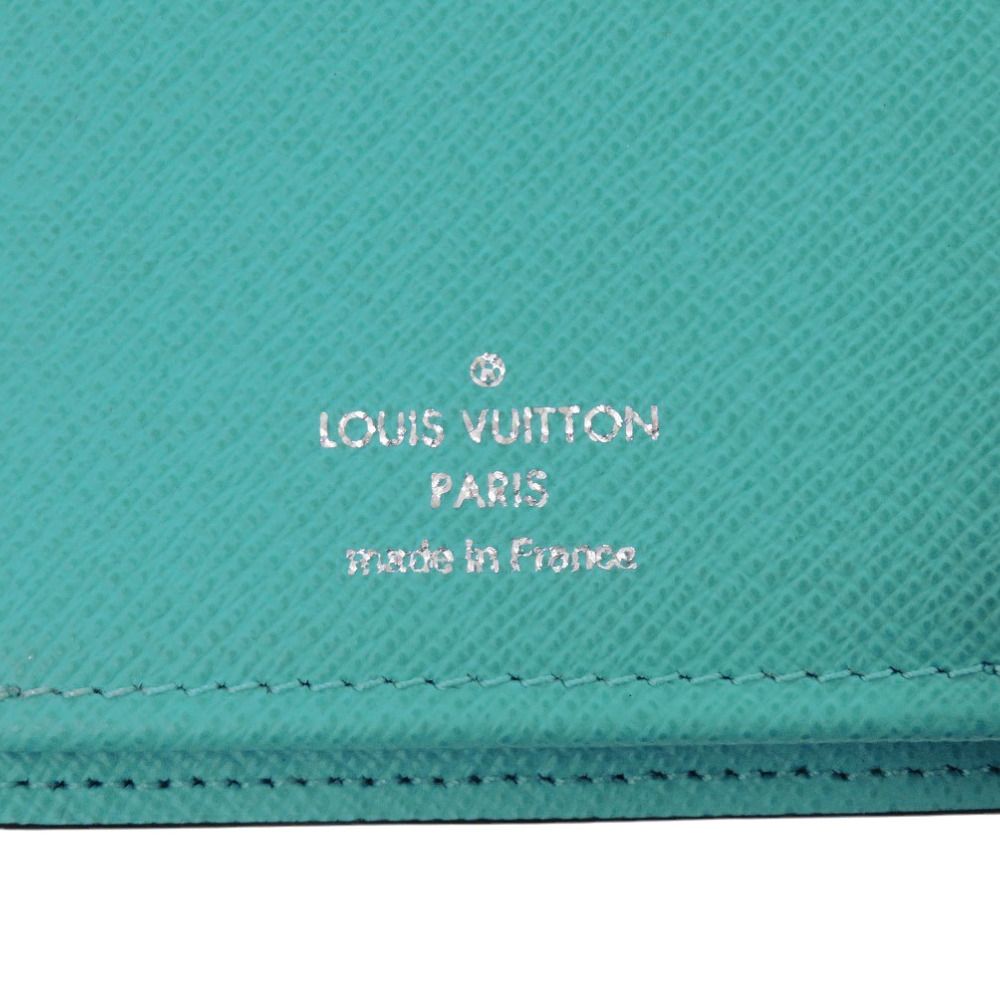 Louis Vuitton Portefeuille Brazza NM Monogram Eclipse IC Turquoise Gray Wallet — view 9