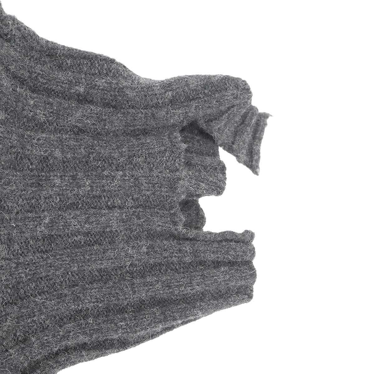 Celine by Phoebe Philo Shetland Destroyer Torneck Knit Sweater 2 Gray XS — view 7