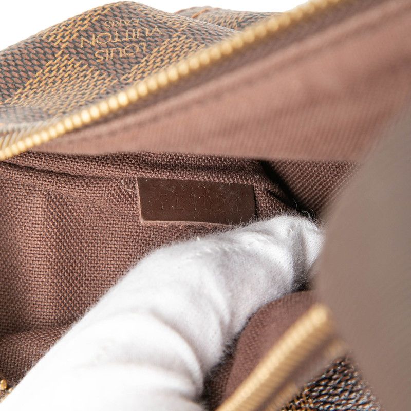 Louis Vuitton Damier Pochette Melville Crossbody Shoulder Bag Brown Leather — view 6