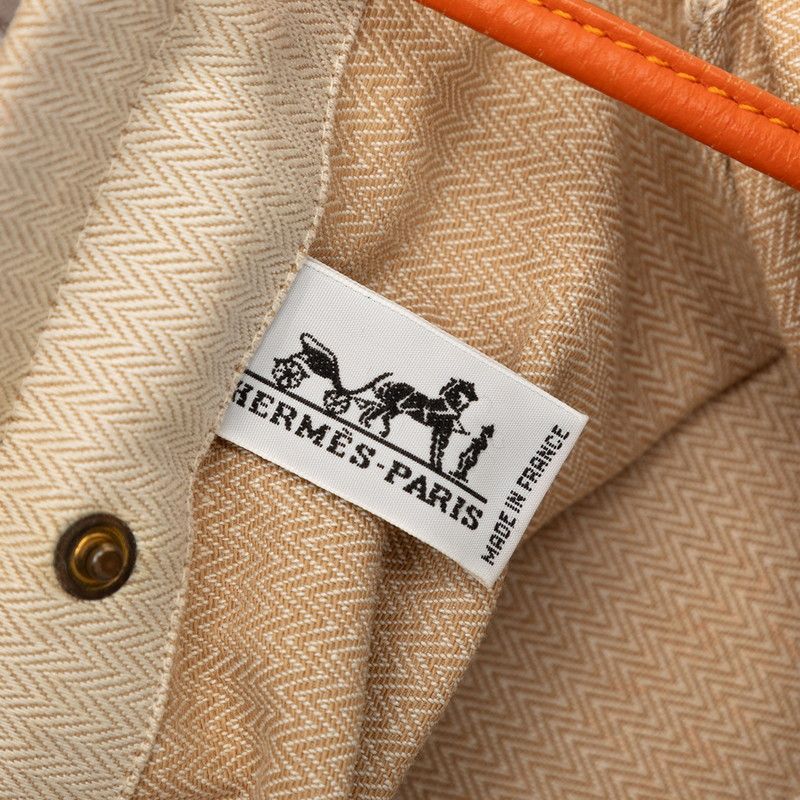 Hermes Aline PM Shoulder Bag Beige Orange Toilet Blanc Leather — view 6