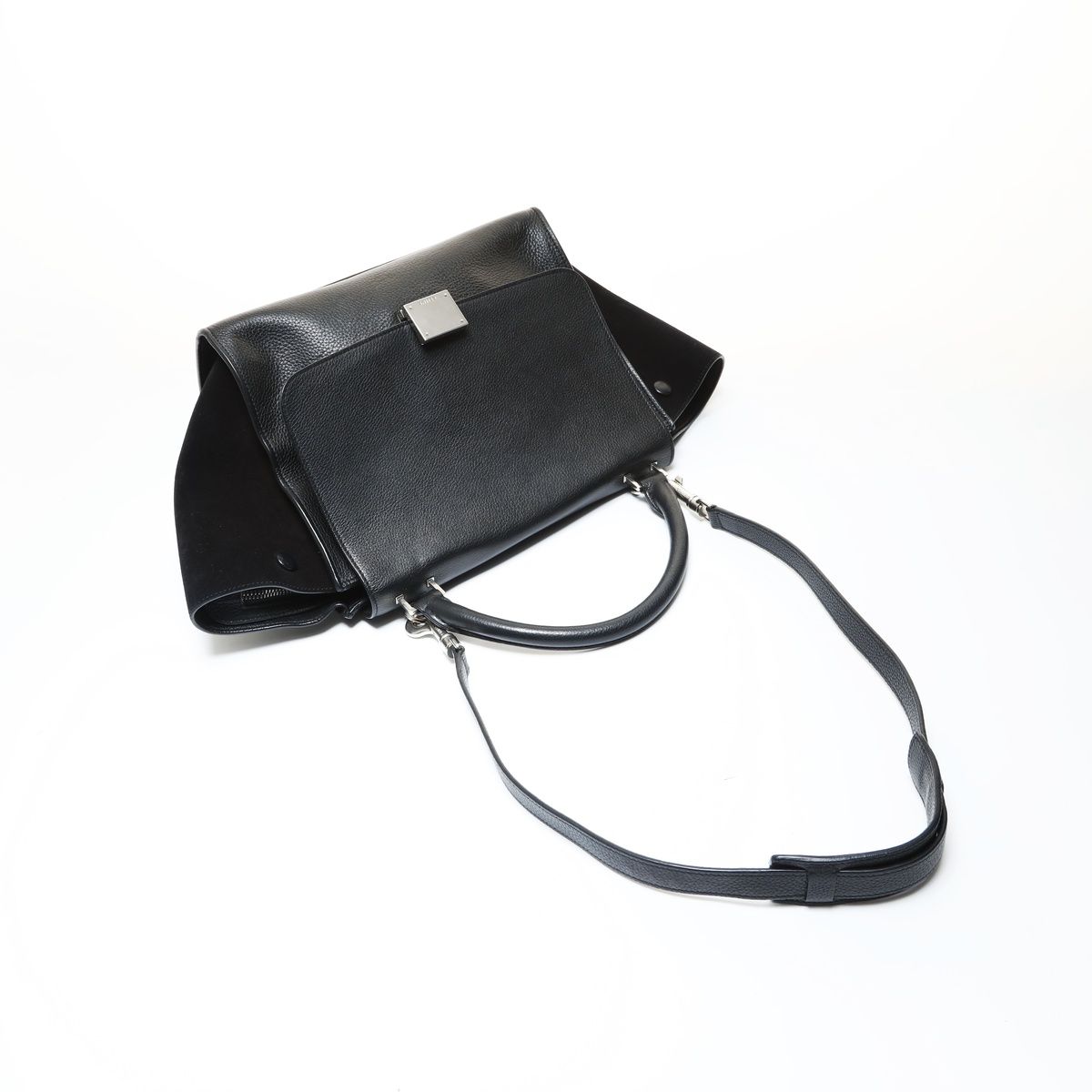 Celine Handbag Trapeze Suede Leather 2-Way — view 9