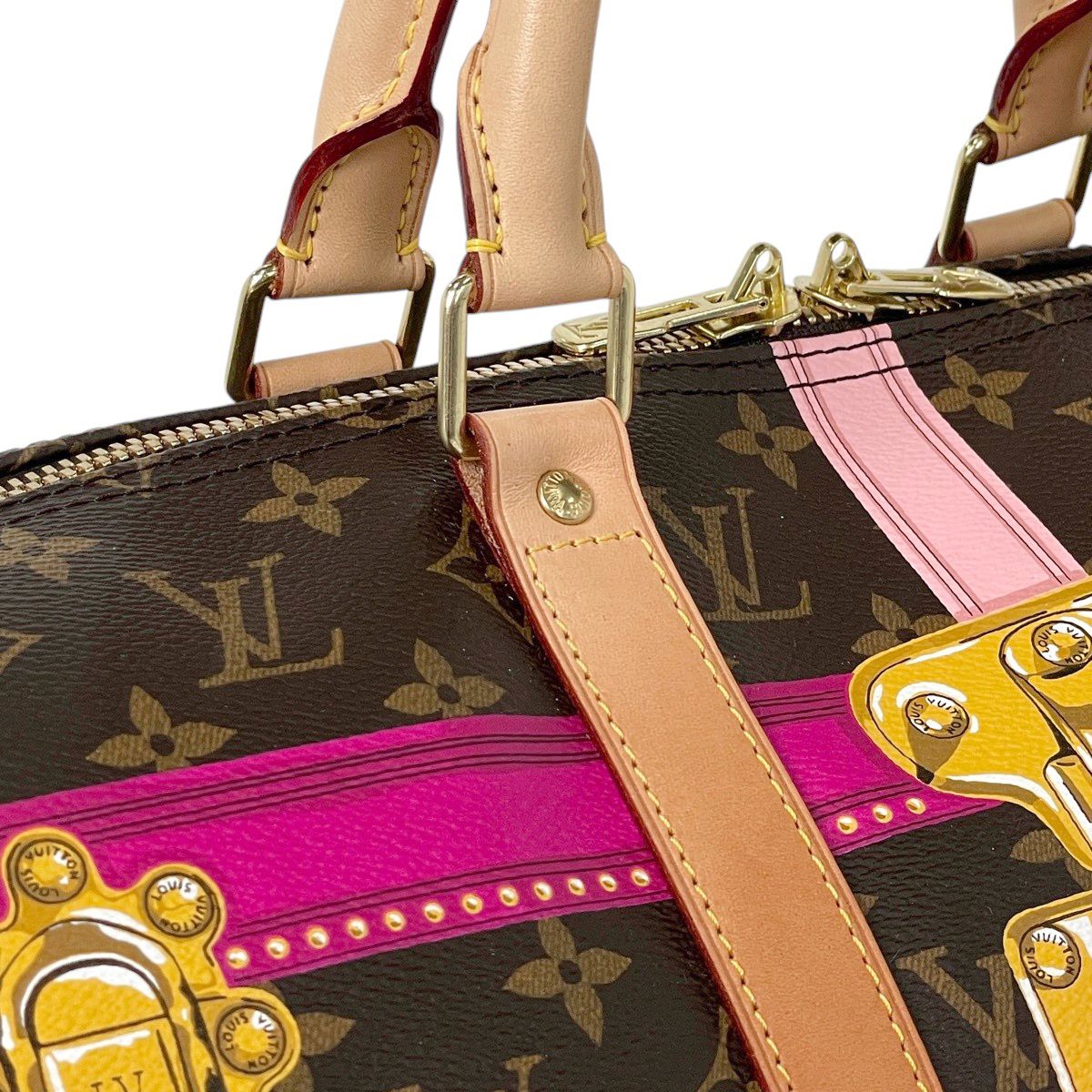 Louis Vuitton Keepall Bandouliere 50 Summer Trunk 2-Way Boston Bag Monogram — view 9