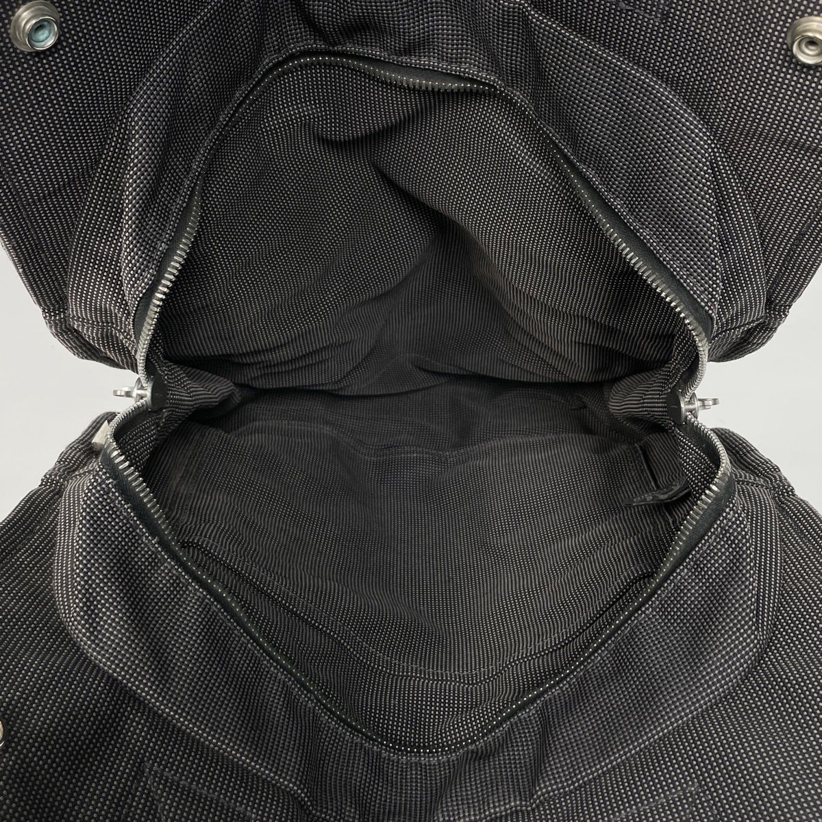 Hermes Her Line a Dos MM Backpack Nylon Canvas Gray — view 9