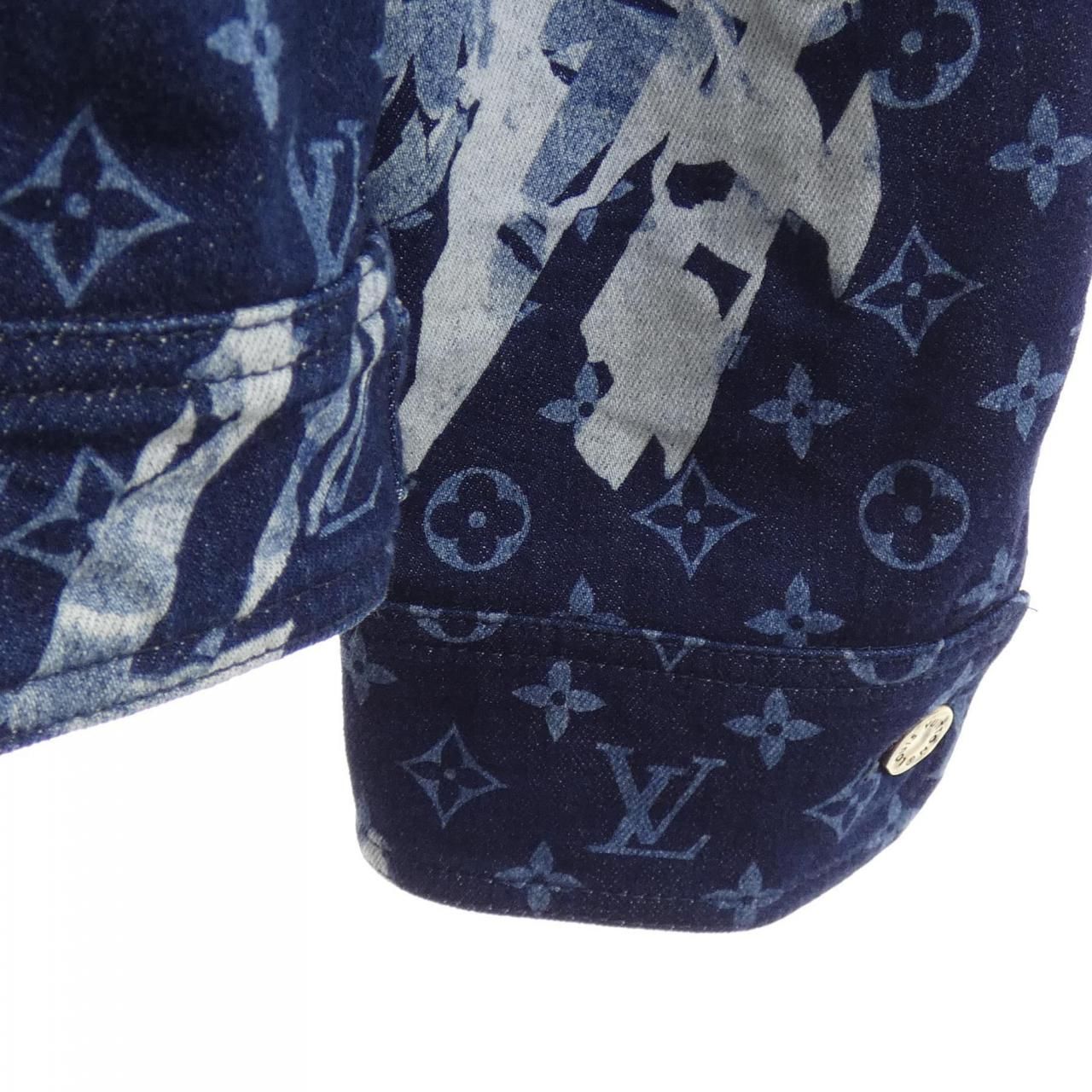 Louis Vuitton Monogram Printed Denim Jacket — view 6