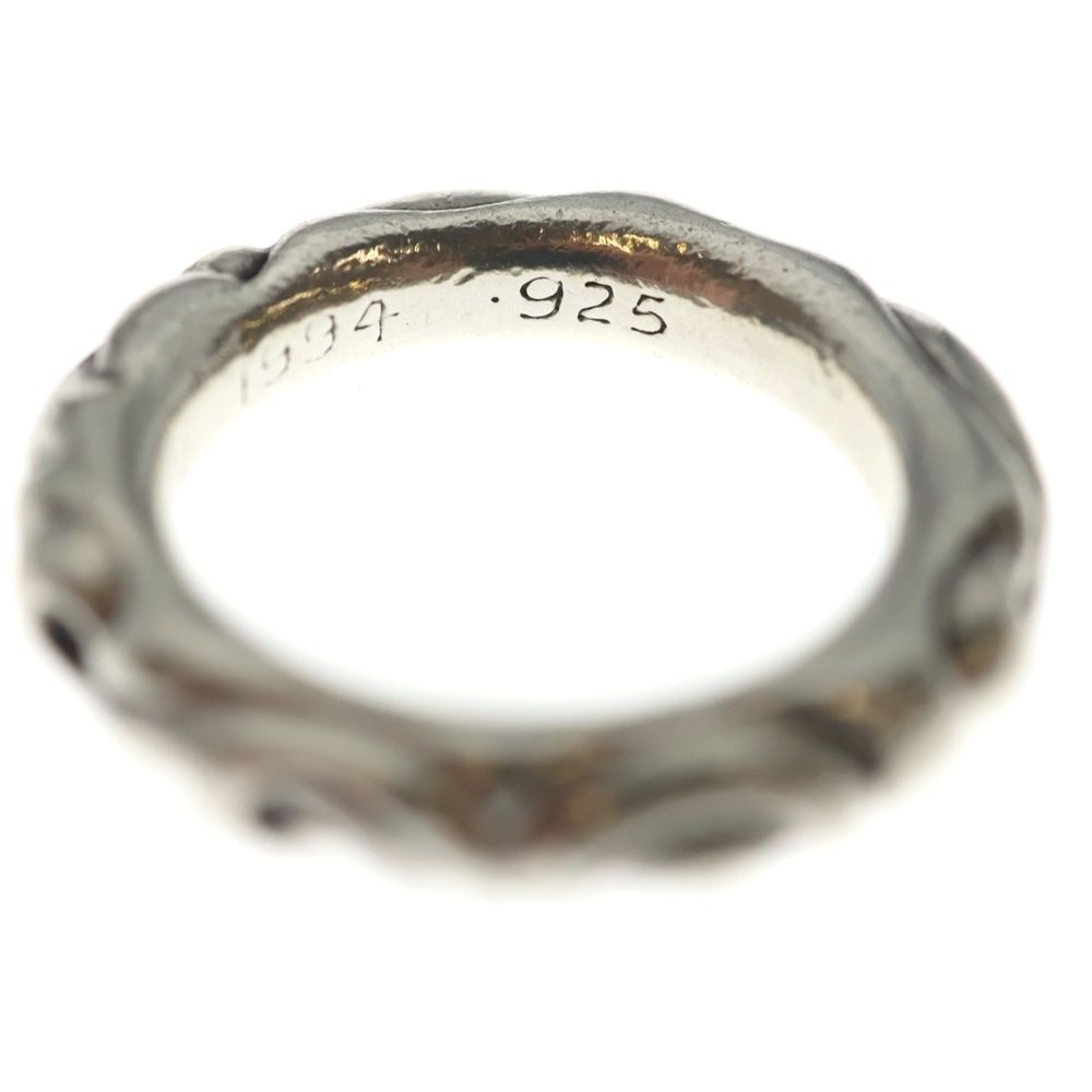 Chrome Hearts Scrl Band Scroll Ring Silver — view 6