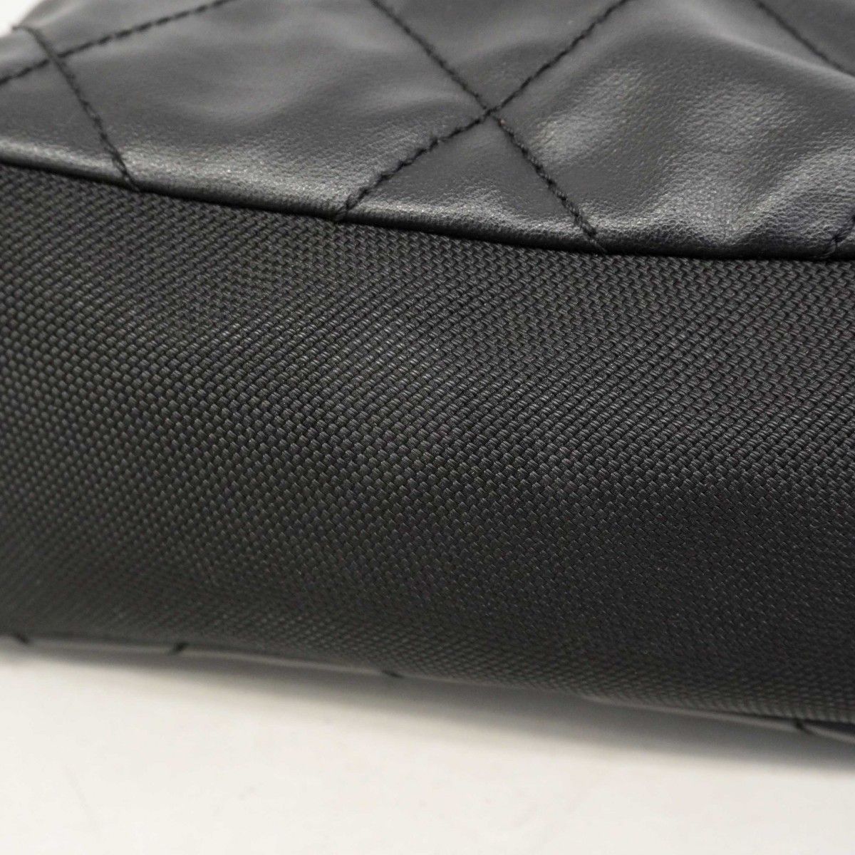 Chanel Tote Paris Biarritz Canvas Black Silver — view 9