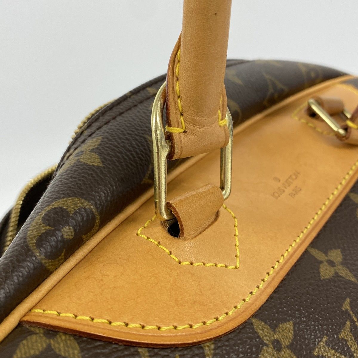 Louis Vuitton Handbag Monogram Deauville Brown — view 9