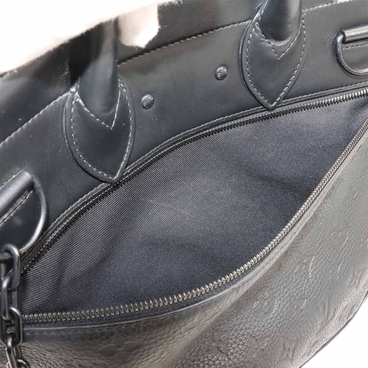 Louis Vuitton Monogram Taurillon Steamer PM 2-Way Bag Noir — view 9