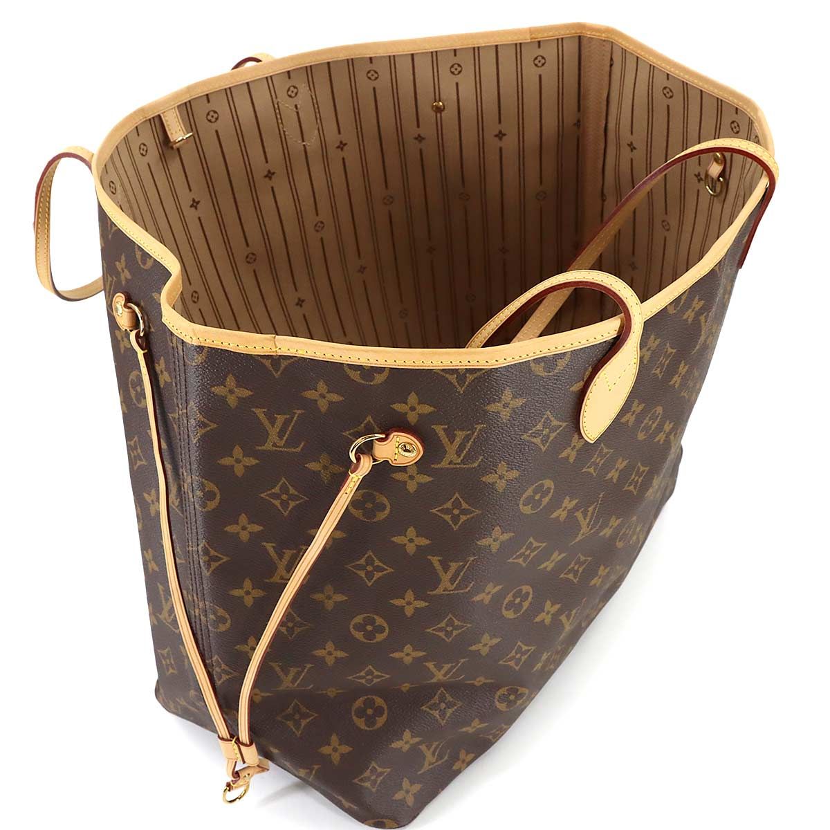 Louis Vuitton Monogram Neverfull GM Tote Brown Gold — view 8