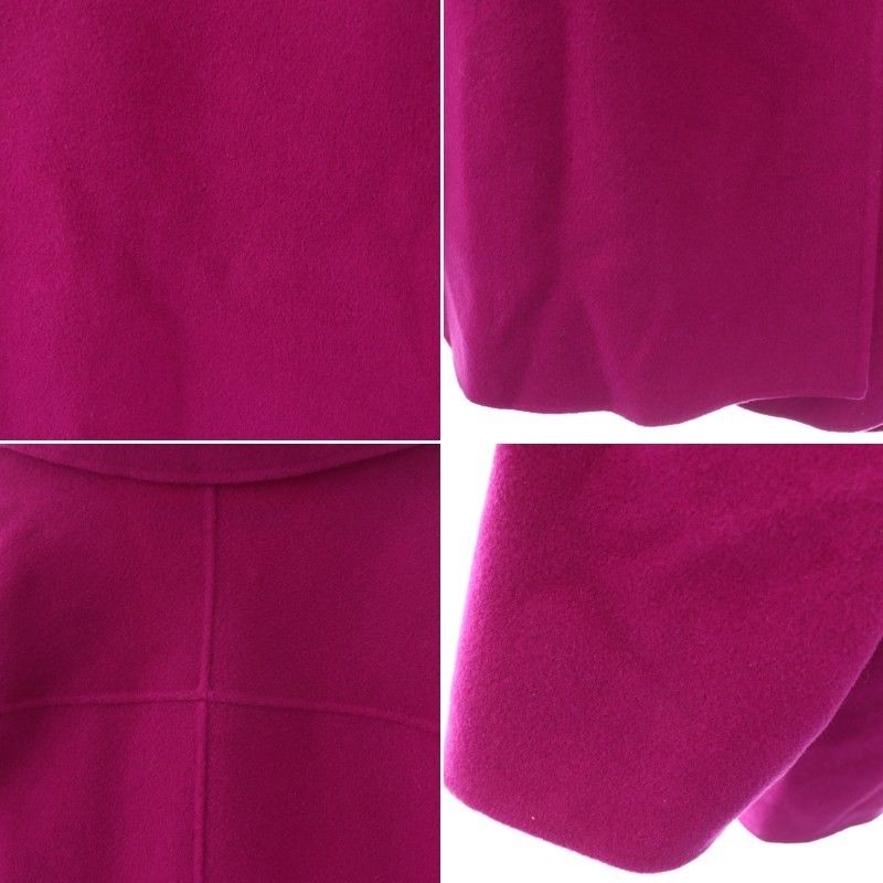 Max Mara Marina Rinaldi Cucito a Mano Coat Che Star Outer Wool 42 Purple — view 7