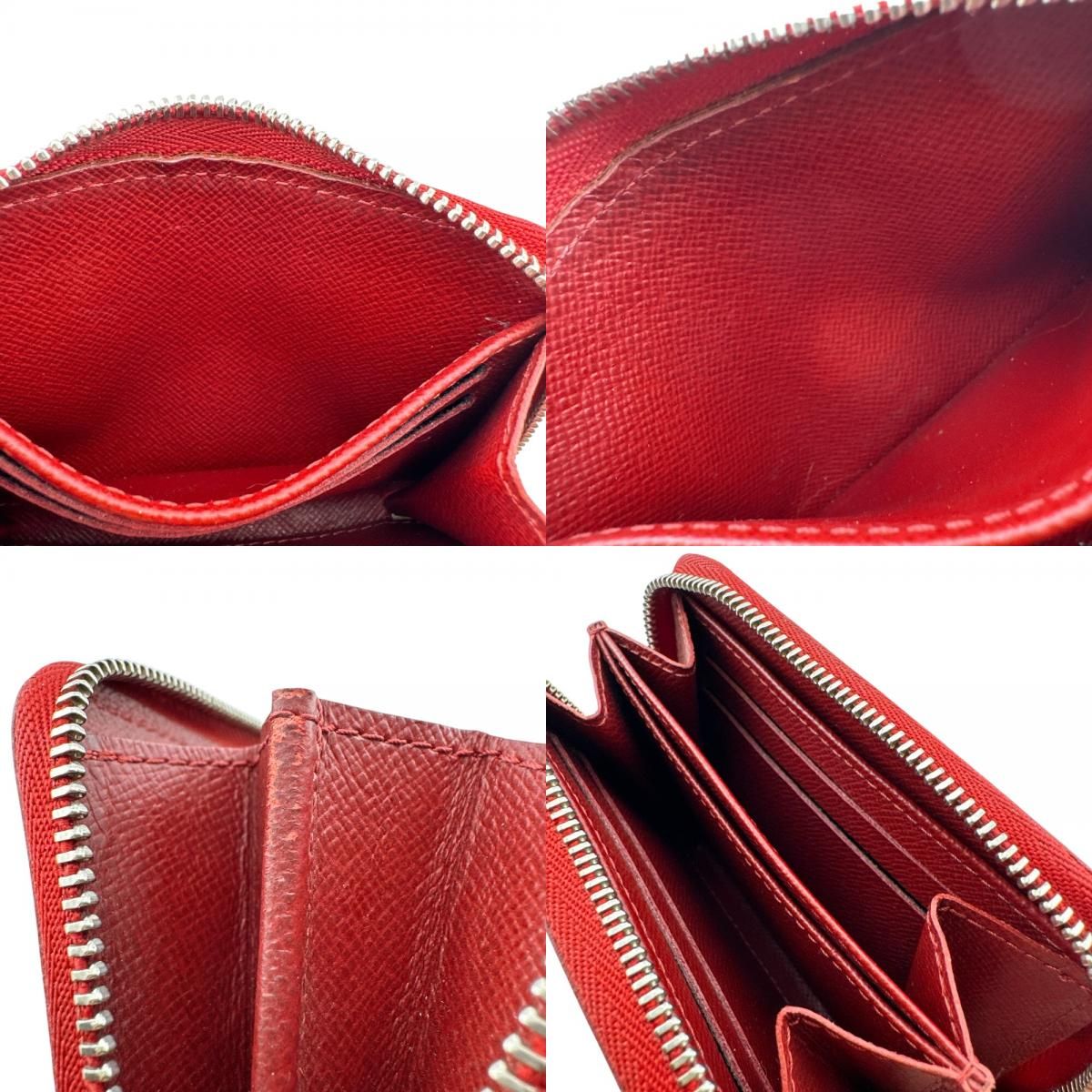 Louis Vuitton Card Case Zippy Coin Purse Epi Leather Red — view 8