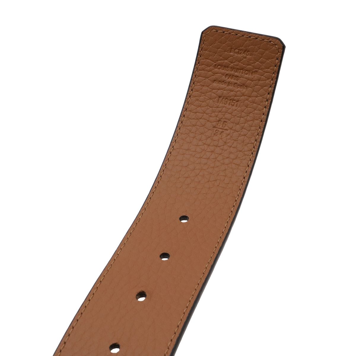 Louis Vuitton Ceinture LV Initial 40 mm Reversible Belt Taurillon Leather Black — view 7