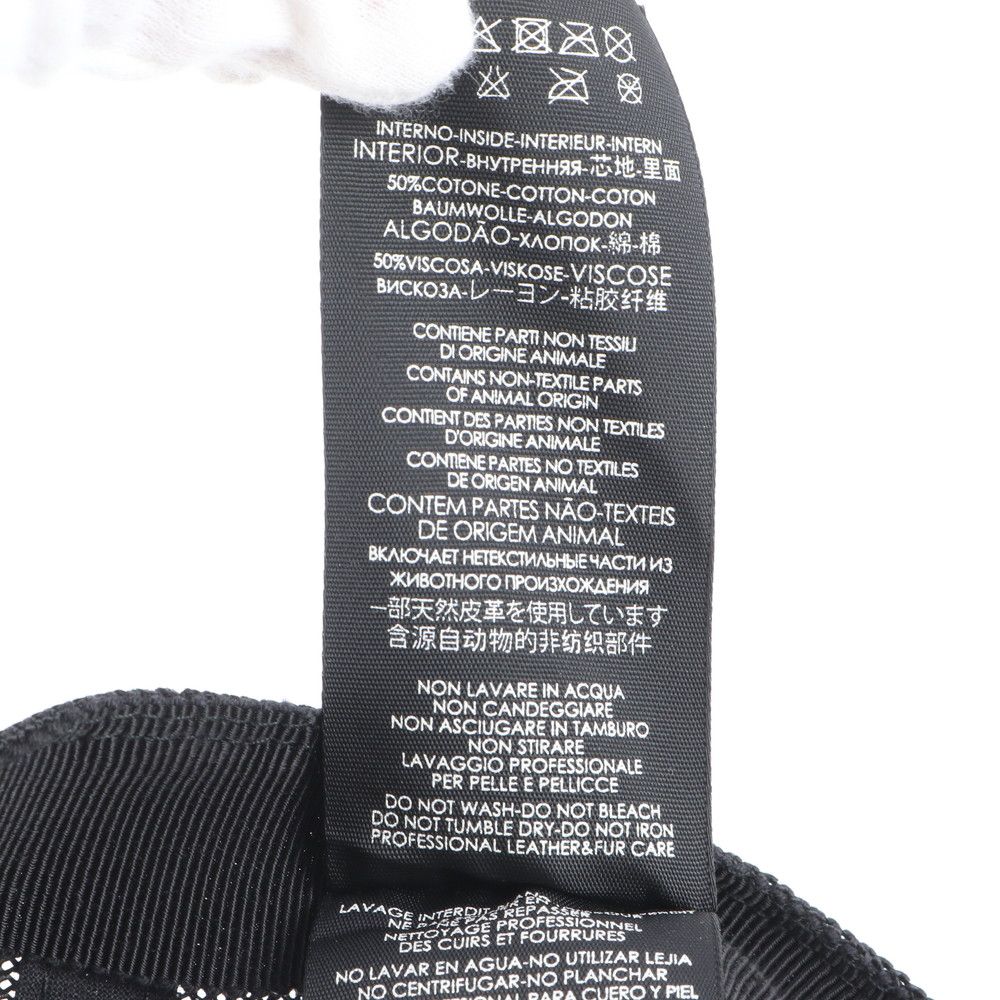 Gucci Tagged GG Baseball Cap Hat Black Ree — view 9