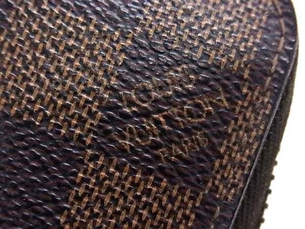 Louis Vuitton Wallet Zippy Brown Damier Zip Around Gold — view 5