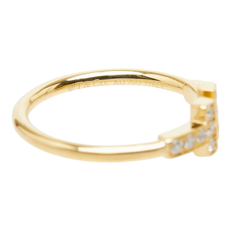 Tiffany & Co T Diamond Wire Ring Gold 18k Yellow — view 6