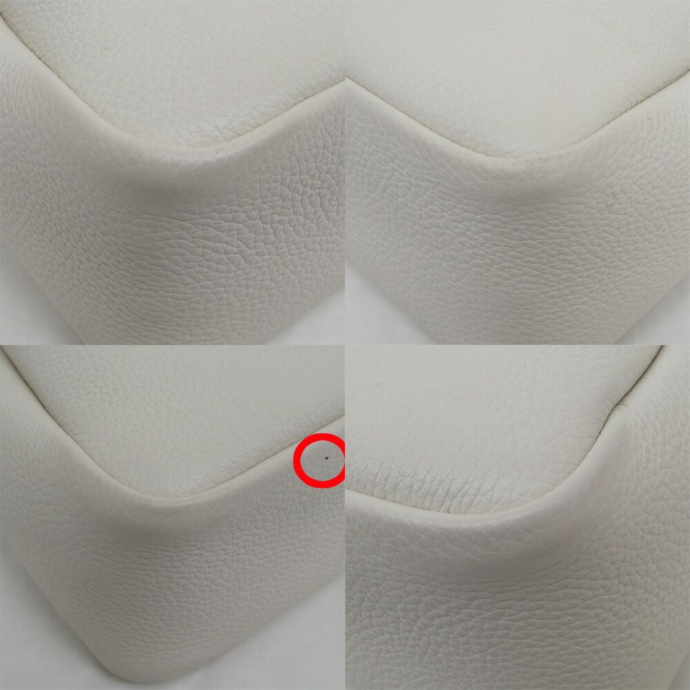 Prada Vitello Daino White Handbag — view 9