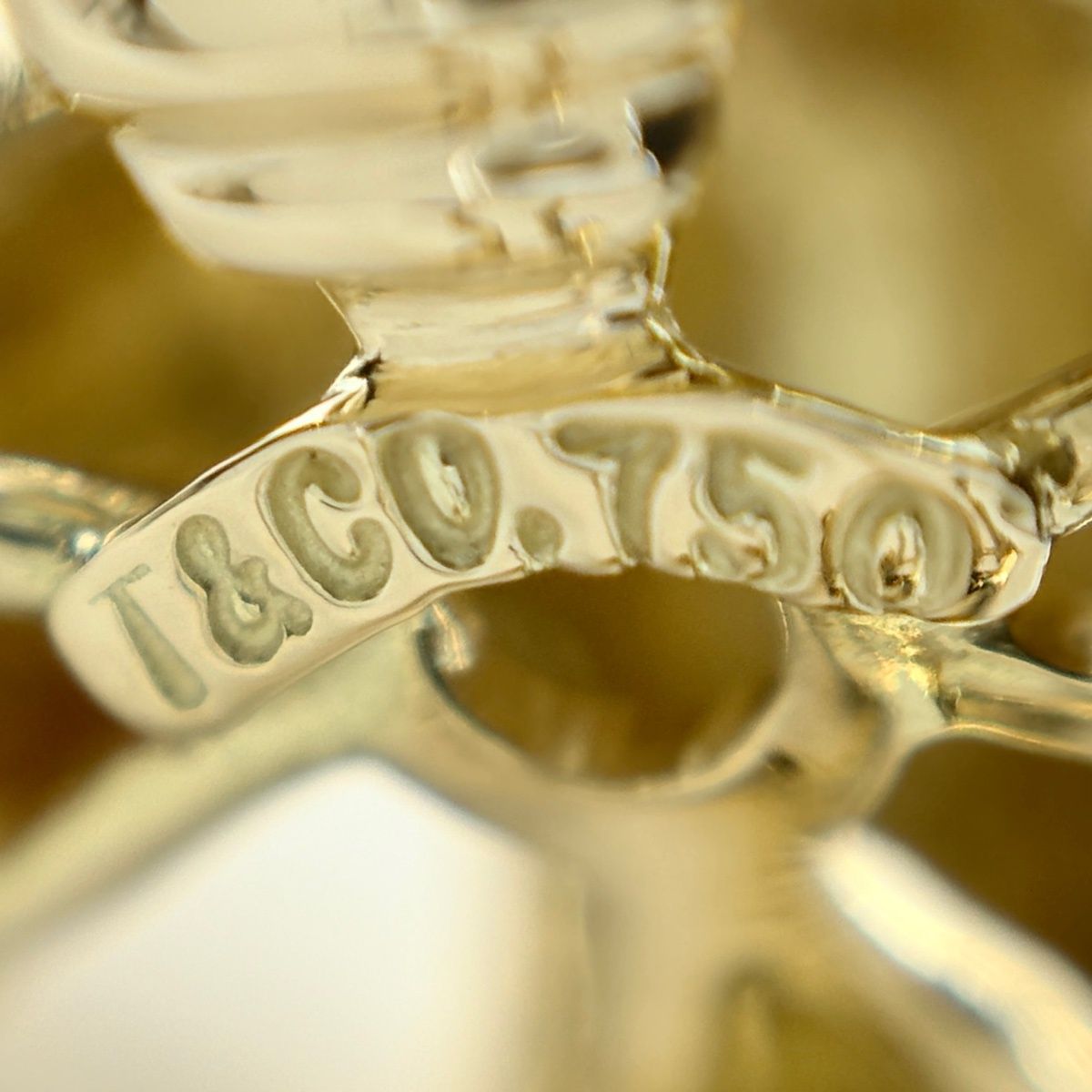 Tiffany & Co Signature Earrings YG Yellow Gold — view 5