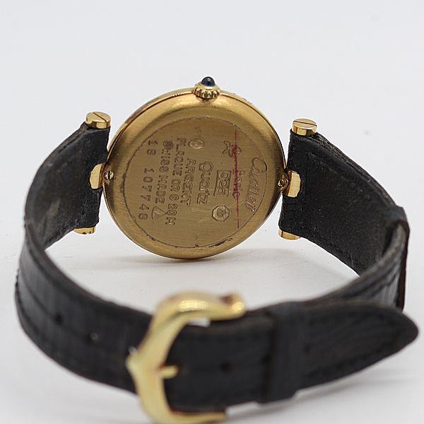 Cartier Must Vendome Quartz Black Dial Watch Tam — view 4