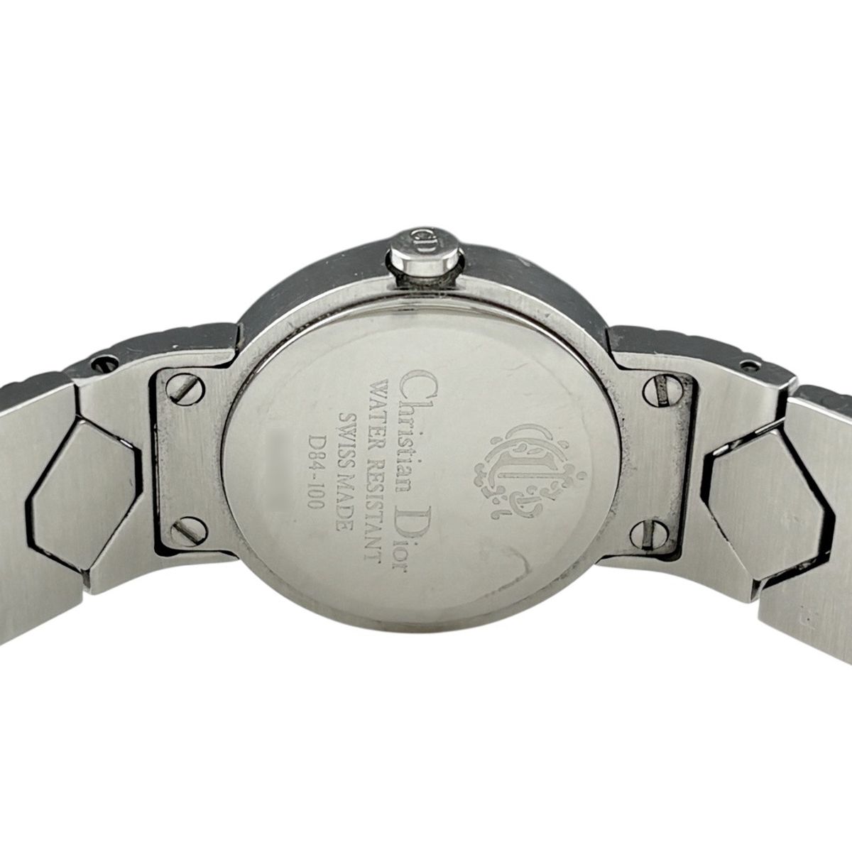 Dior Round Watch SS Quartz Black — view 4